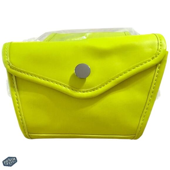 MONDANI NEW YORK XHILARATION BRIGHT NEON YELLOW SHOULDER/BELT BAG/PURSE | NEW!! - Picture 3 of 8